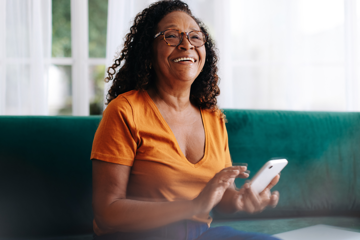 Woman Phone Smiling