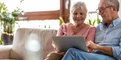 Older Couple On Laptop